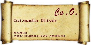 Csizmadia Olivér névjegykártya